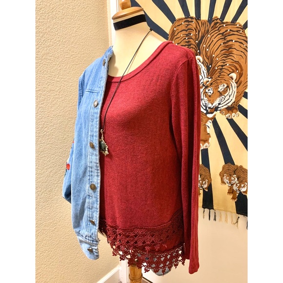 π Stylish lace knit top - Picture 8 of 8